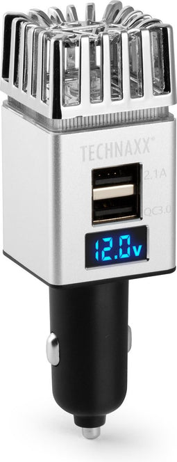 Technaxx TX-130 Auto luchtreiniger en oplader voor 12V / 24V sigarettenaansteker 2x USB
