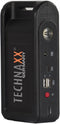 Technaxx TX-218 - Multifunctionele Jumpstarter en Powerbank - 12000mAh batterij - 2x USB-A uitgang - LED lamp - Zwart