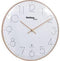 Techno Line WT 8235 gold optik Wandklok Zendergestuurd 350 mm x 25 mm Rose gold
