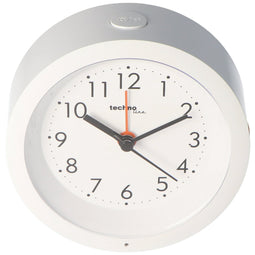 Technoline Model X - analog quartz alarm clock with creeping seconds and fashionable backlight