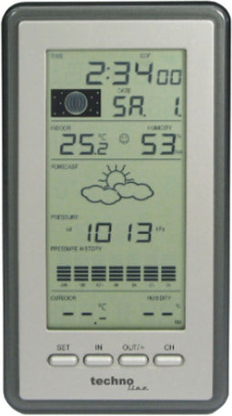 Technoline weerstation - WS 9040-IT - 100x178x28mm - zilver/grijs - met 1 buitensensor 100m - TL-WS9040-IT