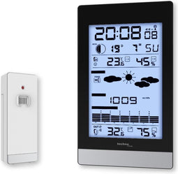 Technoline weerstation - WS 9050 - 108x184x28mm - zwart/zilver - met 1 buitensensor 60m - TL-WS9050