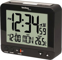 Technoline wekker - WT 195 - 95x80x32mm - zwart - TL-WT195