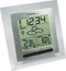 Technoline WS 9136 IT - Weerstation - Tafel of Wandstation - Binnen en buiten temperatuur - Buitenvochtigheid - Radiogestuurde tijdsaanduiding - Alarm - Snooze - Zilverkleurig - Zwart