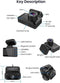 TechU™ 4K Dashcam set MO2 Pro - Dashboardcamera - Wifi - GPS - Voor en Achter - Super Night Vision - Dual Recording - Autocamera - Loop recording - Bewegingssensor - G-sensor - voor auto