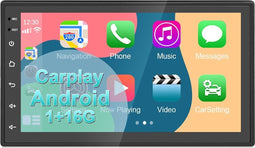 TechU™ Autoradio AT20 – 2 Din 7” Touchscreen Monitor – Bluetooth & Wifi – Android 10.1 – Handsfree bellen – FM radio – USB – GPS Navigatie