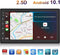 TechU™ Autoradio AT20 – 2 Din 7” Touchscreen Monitor – Bluetooth & Wifi – Android 10.1 – Handsfree bellen – FM radio – USB – GPS Navigatie