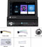 TechU™ Autoradio met klapscherm AT21 – 1 Din 7” Touchscreen Monitor – Uitschuifbare display – Bluetooth & Wifi – Android 10 – Handsfree bellen – FM radio – USB – GPS Navigatie