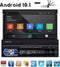 TechU™ Autoradio met klapscherm AT49 – 1 Din – 7 inch Touchscreen Monitor – Bluetooth & Wifi – Android & iOS – GPS Navigatie – Handsfree bellen – FM radio – USB – Uitschuifbaar display – 16G ROM – 2G RAM – Incl. Afstandsbediening