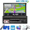 TechU™ Autoradio met klapscherm T147 – 1 Din met Uitschuifbare Display – 7.0 inch Touchscreen Monitor – FM radio – Bluetooth – USB – AUX – SD – GPS Navigatie – Handsfree bellen – Inlc. Afstandsbediening