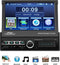 TechU™ Autoradio met klapscherm T96 Touchscreen – 1 Din met Afstandsbediening – 7 inch Kleuren Display – Bluetooth – AUX – USB – SD – FM radio – Handsfree bellen