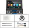 TechU™ Autoradio T122 – 1 Din – 7.0 inch Touchscreen Monitor – FM radio – Bluetooth & Wifi – AUX – USB – SD – Handsfree bellen – Incl. GPS Navigatie – Android 9.1