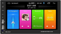 TechU™ Autoradio T129 – 2 Din – 7.0 inch Touchscreen Monitor – FM radio – Wifi & Bluetooth – USB – SD – Handsfree bellen – GPS Navigatie – Android 9.1 – 1GB RAM +16GB ROM