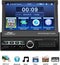 TechU™ Autoradio T142 – met Uitklapbaar Scherm, Afstandsbediening & Achteruitrijcamera – 1 Din – 7 inch Touchscreen – FM Radio – Bluetooth – USB – AUX – TF Card – Handsfree bellen