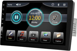 TechU™ Autoradio T144+ 1 Din met Afstandsbediening – 9.0 inch Touchscreen Monitor – FM radio – Bluetooth – USB – AUX – SD – Handsfree bellen – Incl. Microfoon