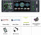 TechU™ Autoradio T145 – 1 Din met Afstandsbediening & Stuurwielbediening – 3.8 inch IPS Monitor – FM radio – Bluetooth – USB – AUX – SD – Handsfree bellen – Incl. Microfoon