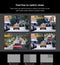 TechU™ Dashcam 4K M10 Pro Dual Camera – Dashboardcamera – 1080p Full HD – 4 inch Scherm – Nachtvisie – Picture in Picture – Loop Recording – Bewegingssensor – G-sensor – Autocamera Voor én Achter - voor auto