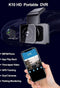 TechU™ Dashcam 4K MO4 Pro Dual Camera – Dashboardcamera – Wifi – GPS Tracker – Nachtvisie – Loop Recording – Bewegingssensor – G-sensor – Parkeer Monitor – Voor én Achter Autocamera - voor auto