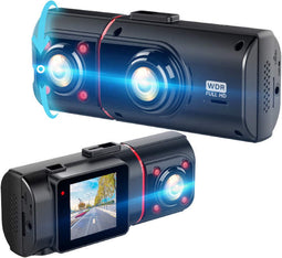 TechU™ Dashcam Camera – M15 Zwart – Dashboardcamera – 150° Wijdhoeklens – Nachtvisie – Loop recording – Bewegingssensor – G-sensor – Parkeermodus – Voor Auto