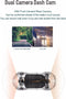 TechU™ Dashcam Dual Camera M22 – Dashboardcamera – Full HD Camera – Nachtvisie – G-sensor – Parkeer Monitor – Loop Recording - voor auto