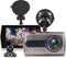 TechU™ Dashcam M14 Pro Dual Camera – Dashboardcamera – 4.0 inch IPS Scherm – Full HD 1080p – Loop Recording – Nachtvisie – Bewegingssensor – G-sensor – Autocamera Voor én Achter - voor auto