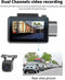 TechU™ Dashcam Voor en Achter Camera – M12 Zwart – Dashboardcamera – 3” Scherm – Full HD 1080P – GPS & Wifi – 150° Wijdhoeklens – Nachtvisie – Loop recording – Bewegingssensor – G-sensor – Parkeermodus – Incl. Achteruitrijcamera