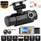 TechU™ Dashcam Voor en Achter Camera – M18 Zwart – Dashboardcamera – Full HD 1080P – GPS Radar Detector – 140° Wijdhoeklens – Nachtvisie – Loop recording – Bewegingssensor – G-sensor – Parkeermodus – Incl. Achteruitrijcamera - Kerst & Kerstcadeau