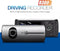 TechU™ Dashcam Voor en Achter Camera – M21 Grijs – Dashboardcamera – 2.7” Scherm – 140° Wijdhoeklens – G-sensor – Bewegingssensor – Parkeermodus – Loop recording – Nachtvisie – Incl. Achteruitrijcamera - voor auto