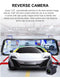 TechU™ Dashcam Voor en Achter Camera – M27 Zwart – Dashboardcamera – 9.66 inch Scherm – GPS & Wifi – G-sensor – Bewegingssensor – Loop recording – Nachtvisie – 150° Wijdhoeklens – Incl. Achteruitrijcamera - voor auto
