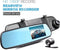 TechU™ Dashcam Voor en Achter Camera – M31 Zwart – Dashboardcamera – 4.3” Scherm & 12.2” Spiegel – G-sensor – Bewegingssensor – Loop recording – Nachtvisie – 130° Wijdhoeklens – Incl. Achteruitrijcamera - voor auto