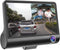 TechU™ Dashcam Voor en Achter Camera – MK11 Dashboardcamera – 4” Scherm – Full HD 1080P – 170° Wijdhoeklens – Nachtvisie – Loop recording – Bewegingssensor – G-sensor – Parkeermodus – Incl. Achteruitrijcamera - voor auto