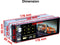 TechU™ T40 Autoradio 1 Din 4.1inch + Afstandsbediening en Stuurwielbediening – Bluetooth – USB – AUX – SD – FM radio – Handsfree bellen – Autoradio met scherm – Stembediening