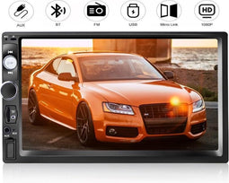 TechU™ T43 Autoradio 2 Din 7 inch + Afstandsbediening – Wifi – Bluetooth – USB – AUX – SD – FM Radio – Handsfree bellen – Autoradio met scherm – Stembediening