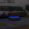 vidaXL - Salontafel - met - LED-verlichting - 50x50x40cm - artisanaal - eikenkleur