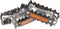 Tecora Platformpedalen 9/16 Inch Mtb Zilver