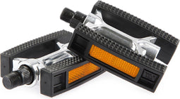 Tecora Platformpedalen Set 9/16 Inch Stadsfiets Zilver/zwart