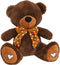 Teddybeer - Knuffel - Beer - donker bruin 24 CM