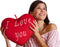 Teddybeer met hart - teddybeer met I love you - Knuffel beer 150 cm