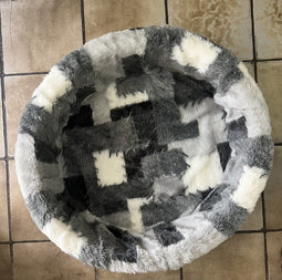 Teddymand mix/blok grijs nr. 4/70 cm