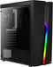 Aerocool Bolt - PC Tower-hoes - Voor ATX / Micro ATX / Mini ITX - RGB aan voorzijde - Zwart