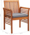vidaXL - Tuinstoelen - 2 - st - met - kussens - massief - acaciahout