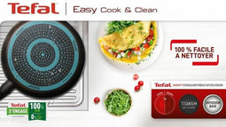 Tefal - Easy Cook & Clean - Steelpan - 2,8 L - Ø 20 cm - GEEN Inductie
