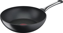 Tefal - Excellence - Wokpan - Thermo-Signal™ - Titanium Anti-Aanbaklaag - Zwart - 28 cm