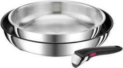 Tefal L9739102 INGENIO Preference - Braadpan 24cm RVS + Braadpan 28cm Anti aanbak