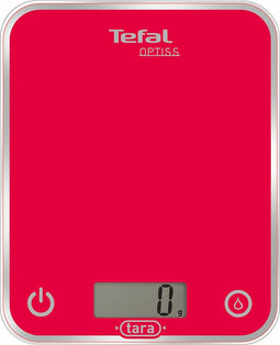 Tefal Optiss Rood Rechthoek Elektronische keukenweegschaal