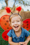 Great Pretenders Verkleedkledij Lieveheersbeestje hoofdband met vleugels -Vanaf 3 jaar - Rood