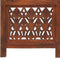 vidaXL - Kamerscherm - 3 - panelen - handgesneden - 120x165 - cm - mangohout - bruin