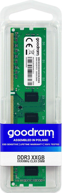 Goodram GR1333D364L9 - RAM Geheugen - 8 GB DDR3 1333 MHz CL9 (1x)