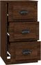 vidaXL - Dressoir - 36x35,5x67,5 - cm - bewerkt - hout - bruin - eikenkleur