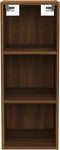 vidaXL Wandkast - 34,5x32,5x90 cm - bewerkt hout - bruin eikenkleur